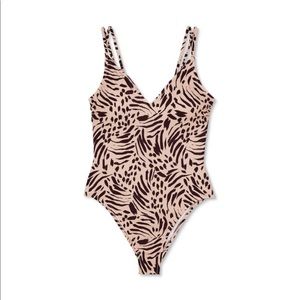 Shade & Shore Double Strap Tie One piece swimsuit